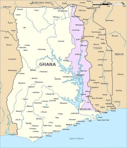 Western Togoland Territory Map